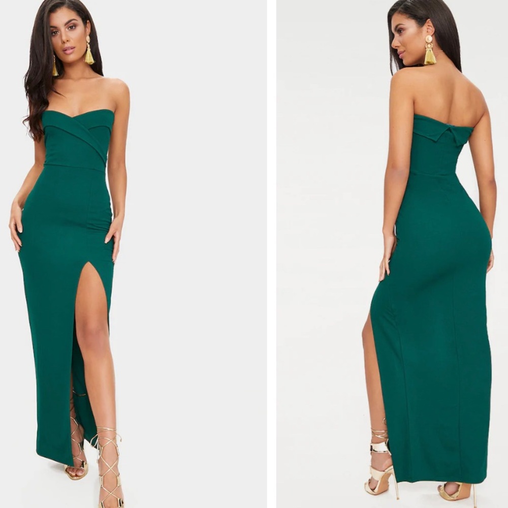 Pretty Little Thing Green Dress